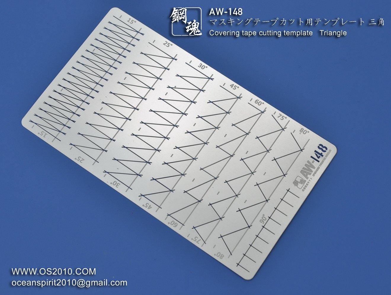 Madworks: Madworks AW-148 Masking Cutting Template (Triangle) - Trinity Hobby
