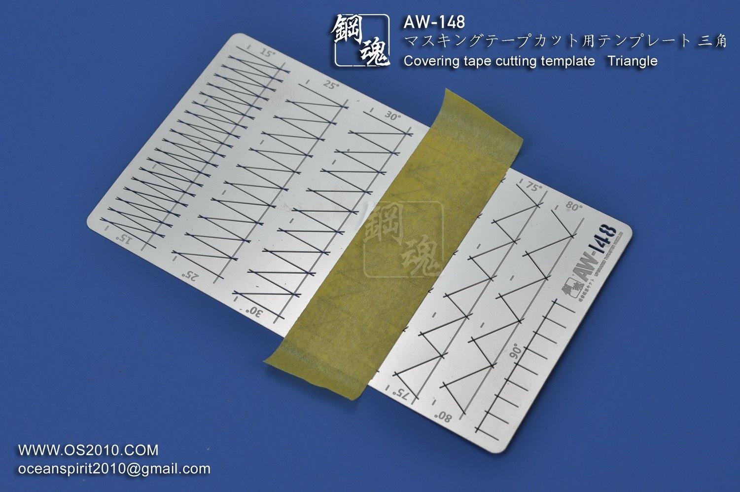 Madworks: Madworks AW-148 Masking Cutting Template (Triangle) - Trinity Hobby