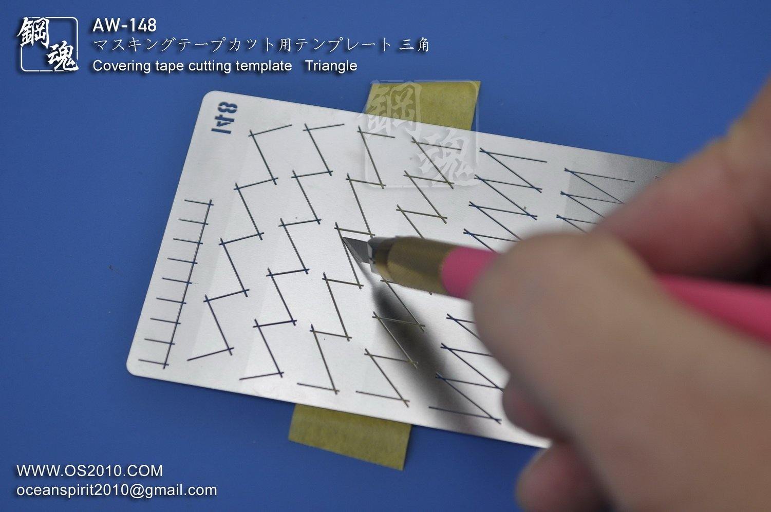 Madworks: Madworks AW-148 Masking Cutting Template (Triangle) - Trinity Hobby