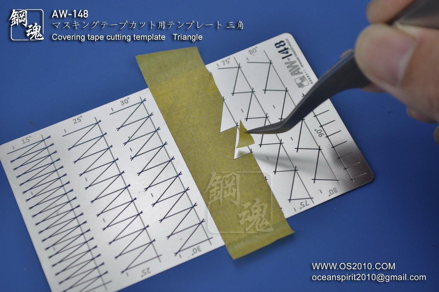 Madworks: Madworks AW-148 Masking Cutting Template (Triangle) - Trinity Hobby