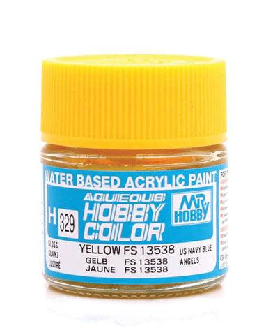AQUEOUS HOBBY COLOR - H329 YELLOW FS13538 [BLUE ANGELS] - Trinity Hobby