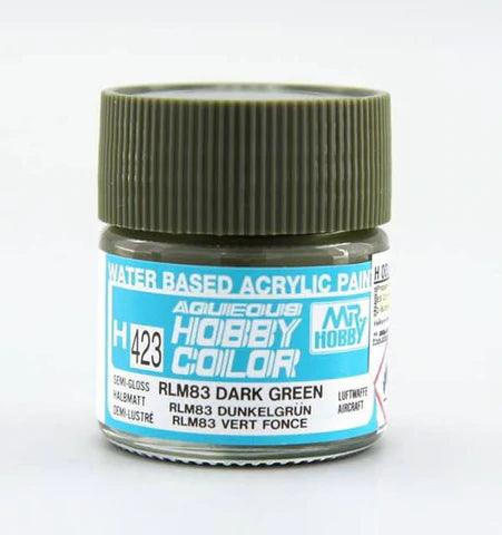 AQUEOUS HOBBY COLOR - H423 RLM83 DARK GREEN [GERMAN LUFTWAFFE AIRCLAF] - Trinity Hobby
