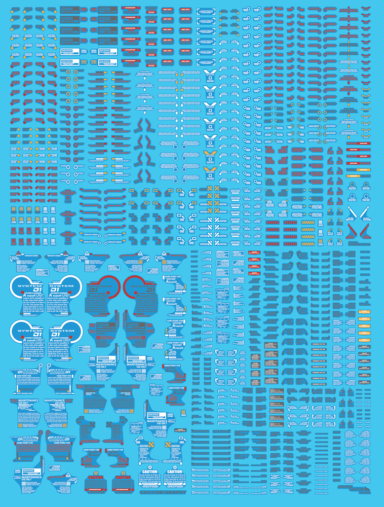 Delpi Decals: CAUTION 3 kinds collection Water Decal - Trinity Hobby