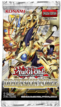 Yugioh -Dimension Force 1st Edition Booster Pack - Trinity Hobby