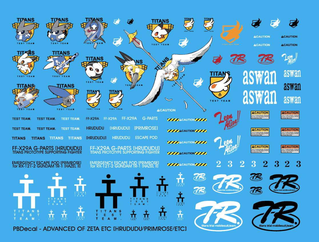 Delpi Decals: ETC A.O.Z Water Decal - Trinity Hobby