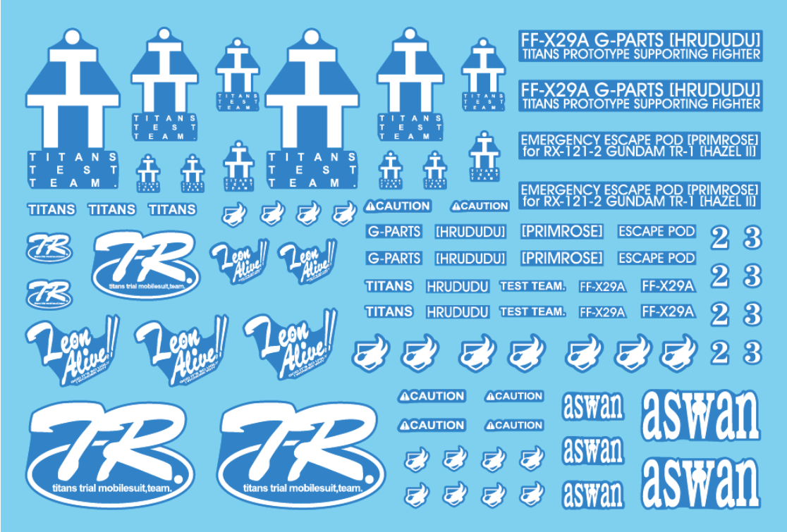 Delpi Decals: ETC A.O.Z Water Decal - Trinity Hobby