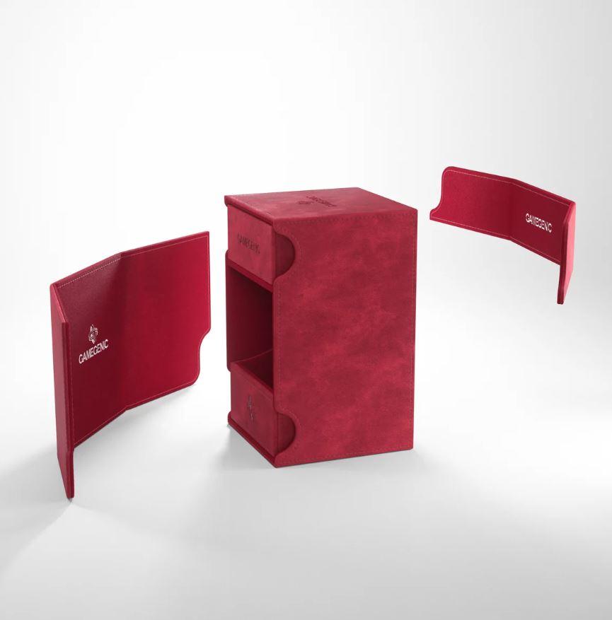 Deck Box: Watchtower XL Red (100ct) - Trinity Hobby