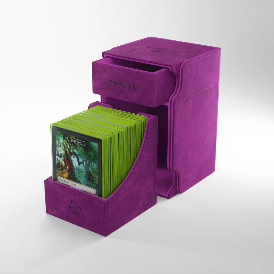 Deck Box: Watchtower XL Purple (100ct) - Trinity Hobby
