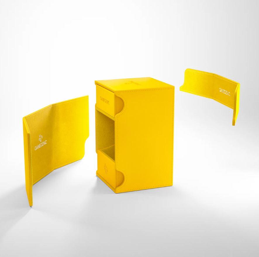 Deck Box: Watchtower XL Yellow (100ct) - Trinity Hobby