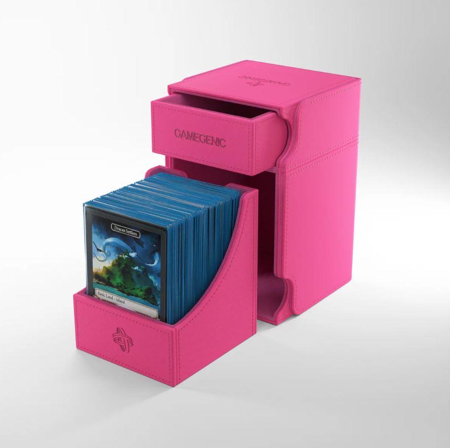 Deck Box: Watchtower XL Pink (100ct) - Trinity Hobby