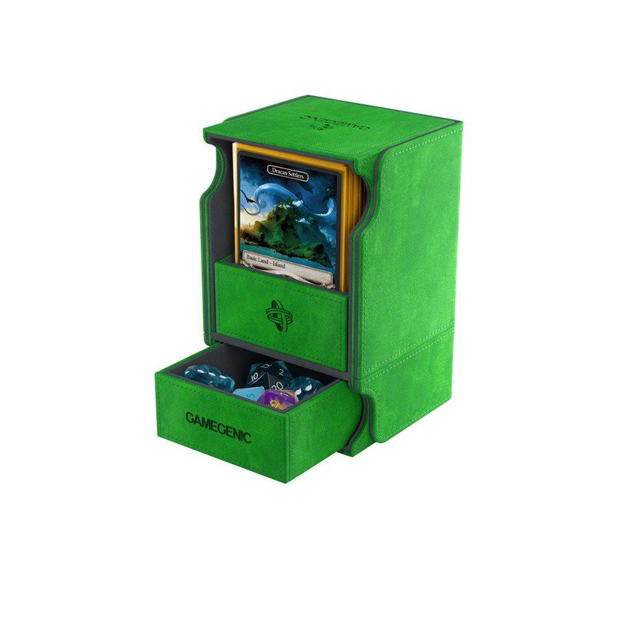 Deck Box: Watchtower Convertible Green (100ct) - Trinity Hobby