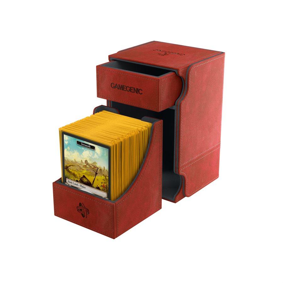 Deck Box: Watchtower Convertible Red (100ct) - Trinity Hobby