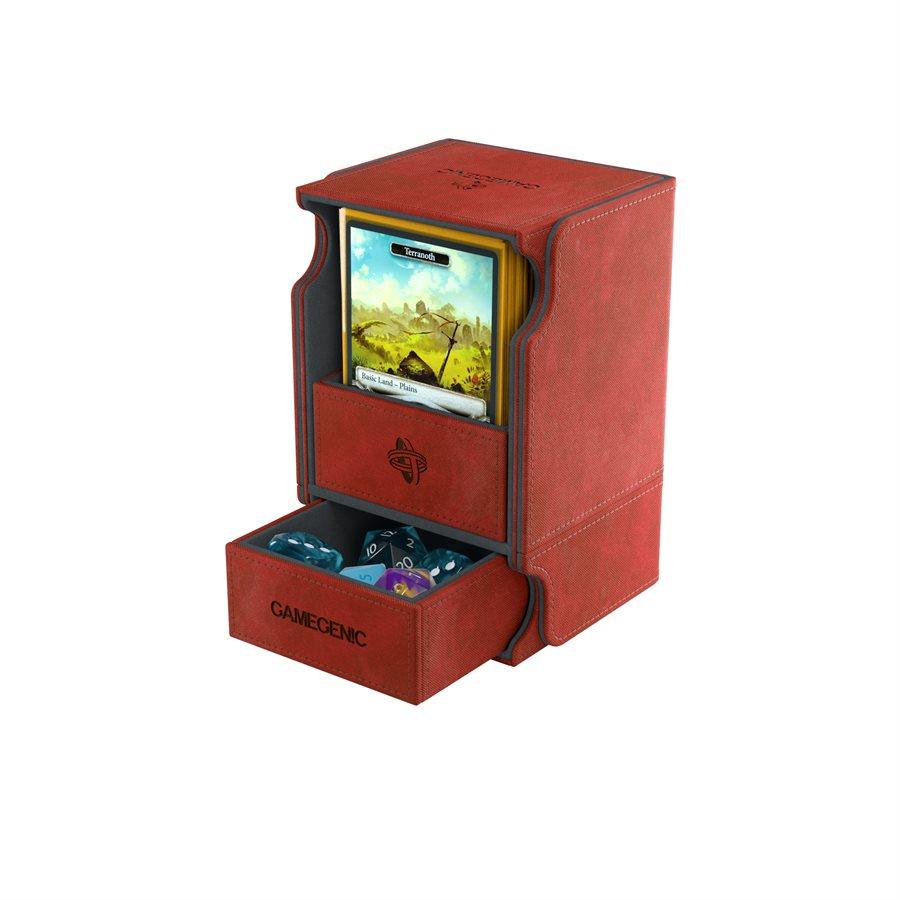 Deck Box: Watchtower Convertible Red (100ct) - Trinity Hobby