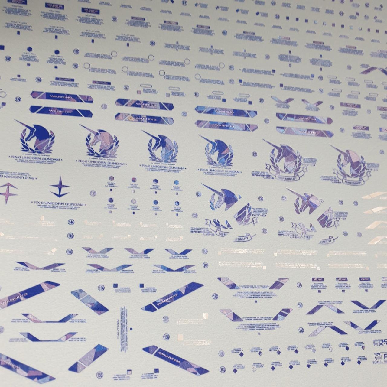 PG PERFECTIBILITY WATER DECAL (Blue Holo) - Trinity Hobby