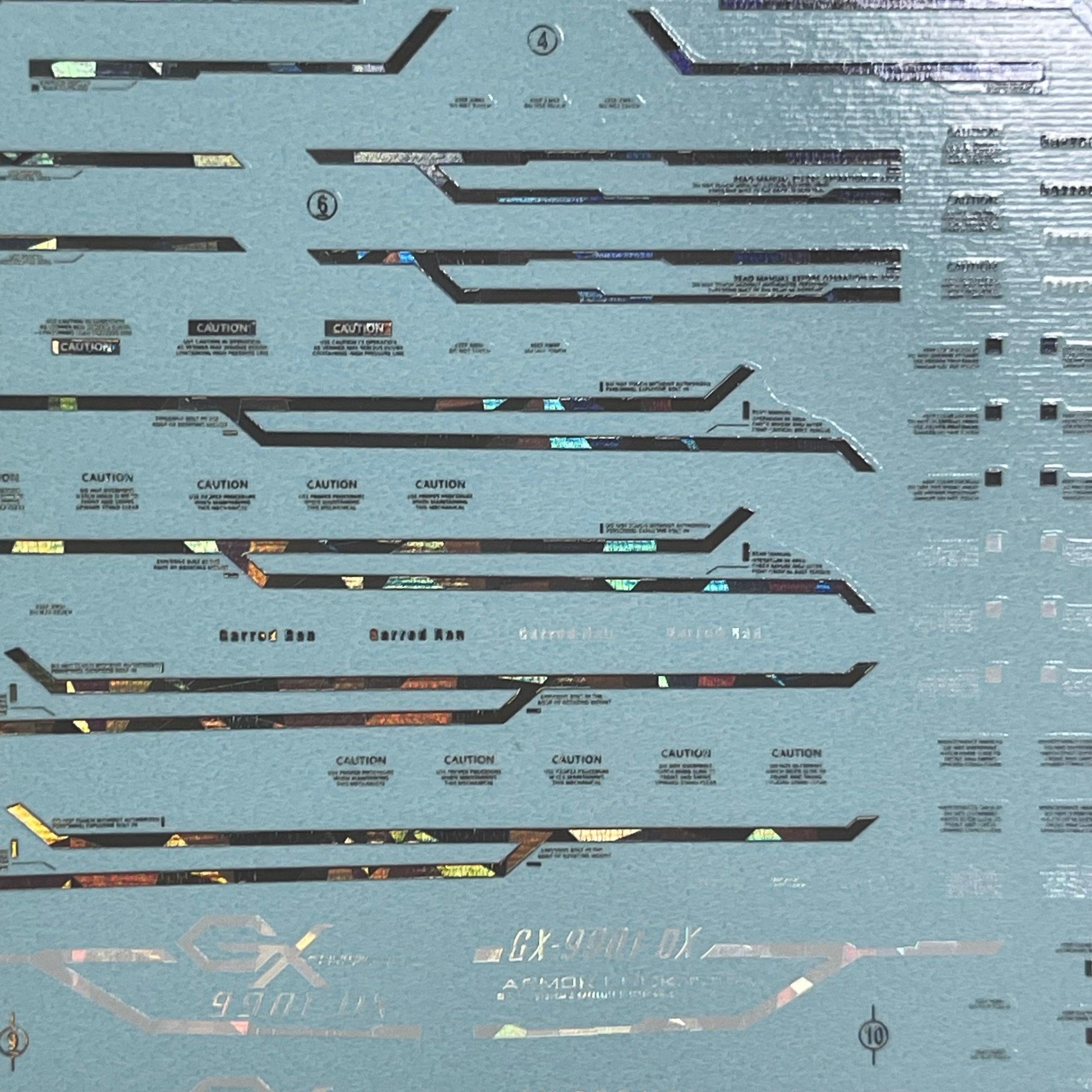 MG DOUBLE X WATER DECAL Delpi (Holo) - Trinity Hobby
