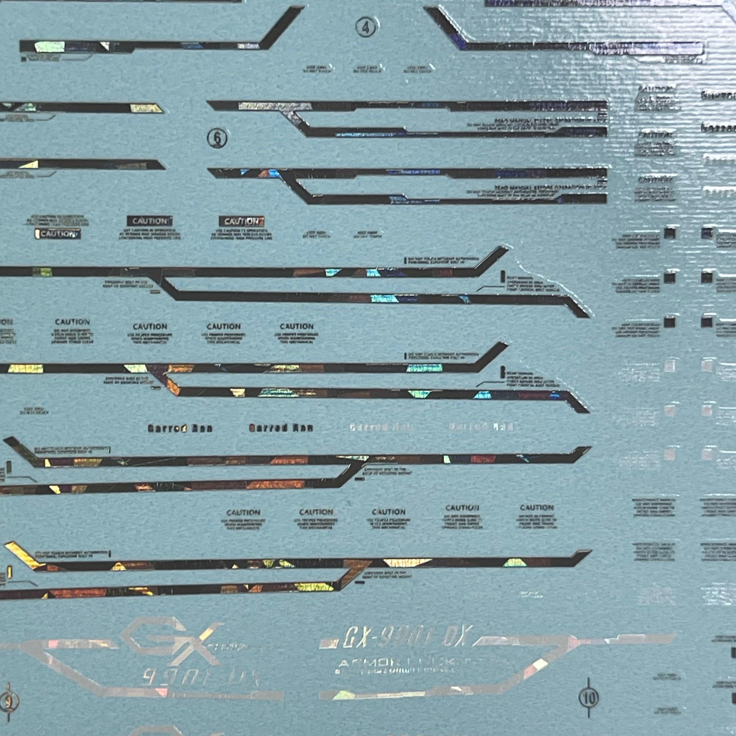 MG DOUBLE X WATER DECAL Delpi (Holo) - Trinity Hobby