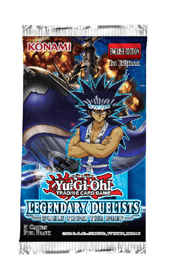 Yugioh - LEGENDARY DUELISTS DUELS FROM THE DEEP BOOSTER Pack - Trinity Hobby