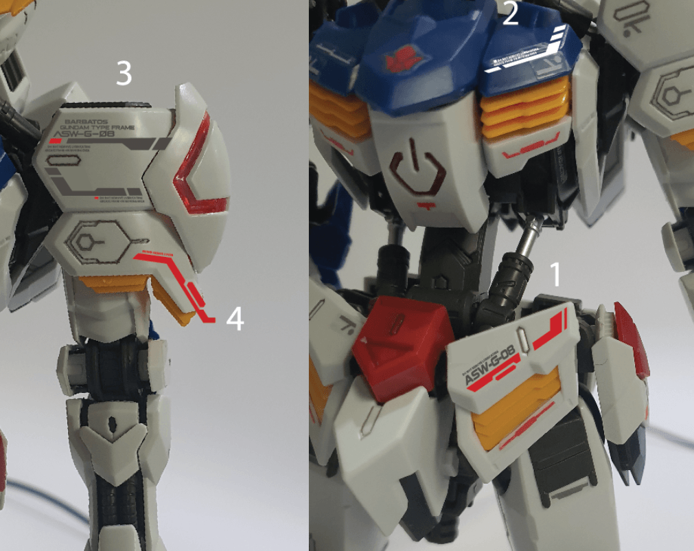 Delpi Decals: MG Barbatos Water Decal - Trinity Hobby