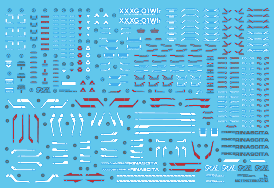 Delpi Decals: MG Fenice Rinascita Holo Water Decal - Trinity Hobby