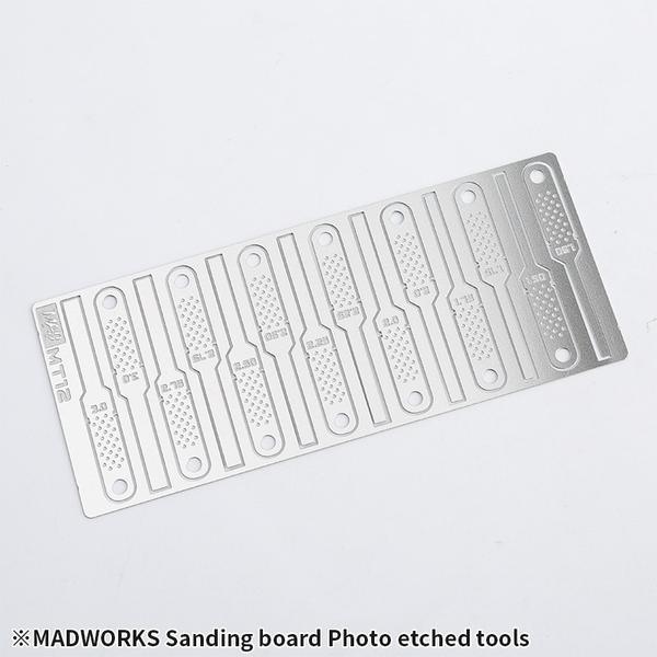 Madworks: Madworks MT12 Sanding Board Photo Etched Tools - Trinity Hobby