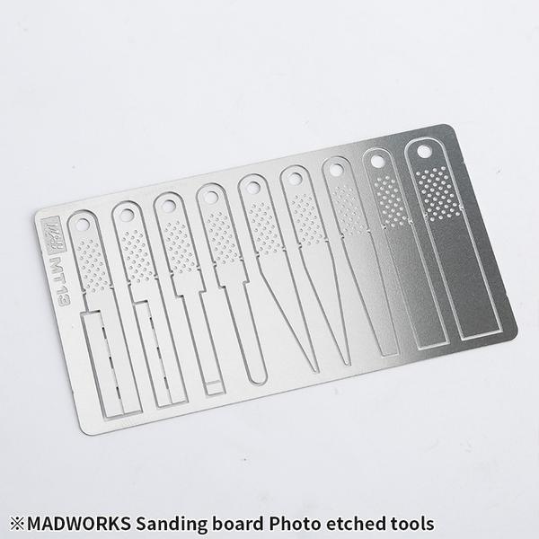 Madworks: Madworks MT13 Sanding Board Photo Etched Tools - Trinity Hobby