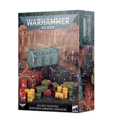Warhammer 40k: BATTLEZONE: MANUFACTORUM - MUNITORUM ARMOURED CONTAINER - Trinity Hobby