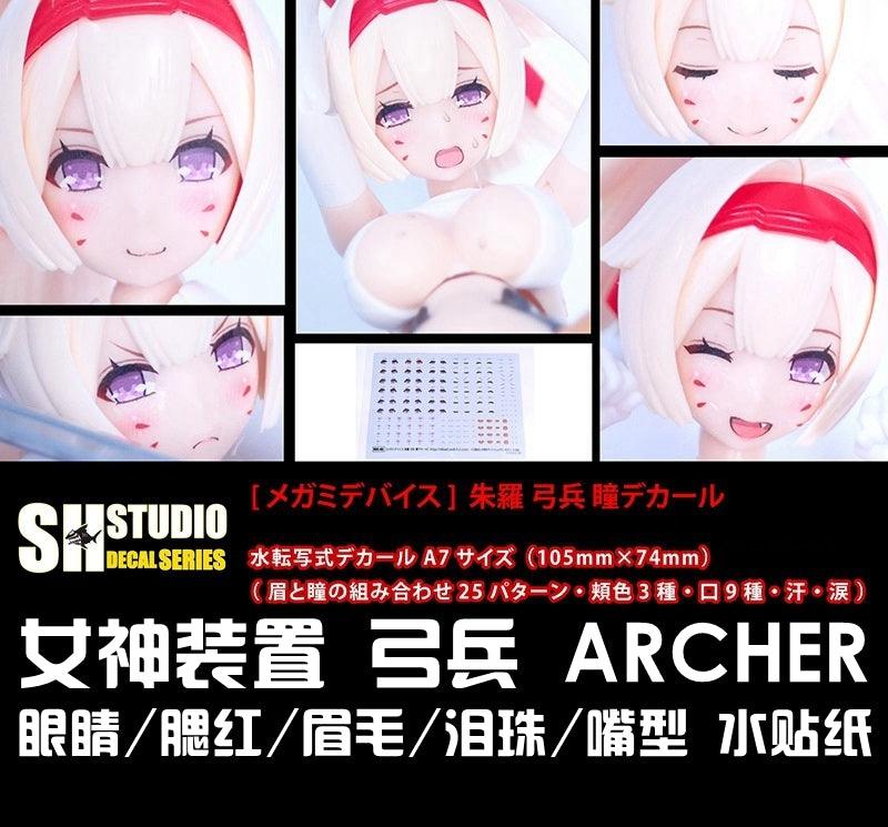 SH Studio: SH Studio Megami Device: Archer Eyes Water Decals (1 PC) - Trinity Hobby