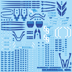 Delpi Decals: PG 00 Raiser Water Decal - Trinity Hobby