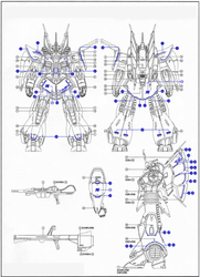 Delpi Decals: RE/100 Dijeh Water Decal - Trinity Hobby