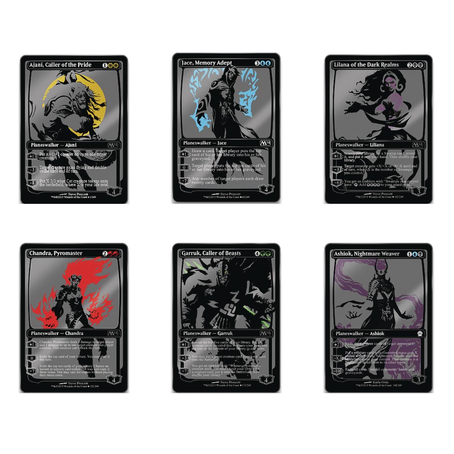 MAGIC THE GATHERING PX LTD ED PLANESWALKERS AR 6PC GIFT SET - Trinity Hobby