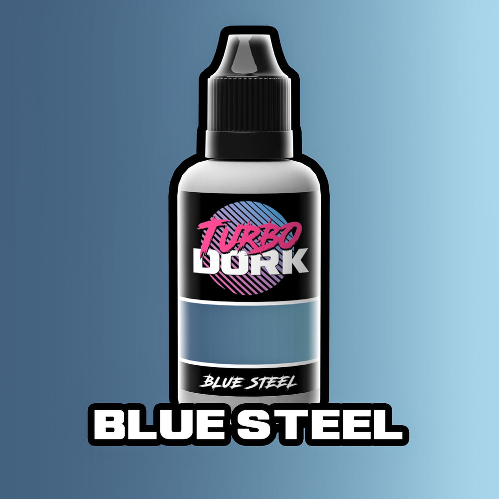 Turbodork: Blue Steel Metallic Acrylic Paint 20ml Bottle - Trinity Hobby