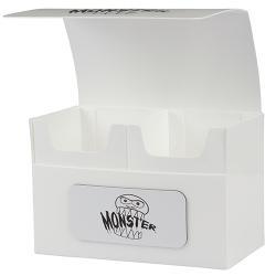 DECK BOX DOUBLE MONSTER XL COMMANDER MATTE WHITE - Trinity Hobby
