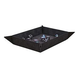 DICE ROLLING TRAY FOLDABLE JET BLACK - Trinity Hobby