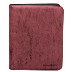 9 Pocket Pro Binder Premium Suede RUBY (RED) - Trinity Hobby