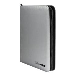 9 POCKET PRO BINDER ZIPPERED SILVER - Trinity Hobby