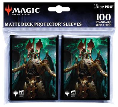 Magic: The Gathering: Warhammer 40k Commander Deck: Sleeves Necron (100CT) - Trinity Hobby