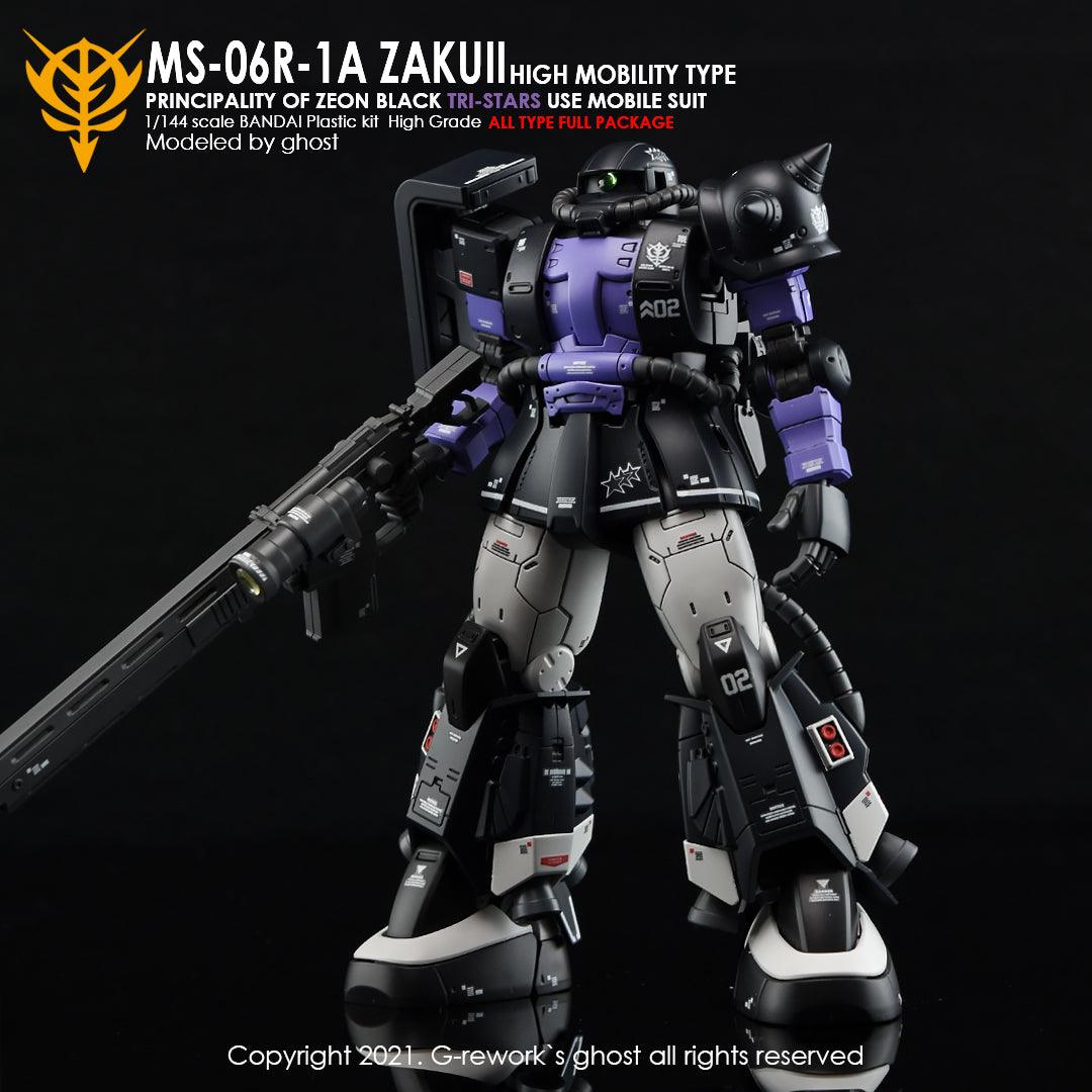 [HG] ORIGIN MS-06R-1A ZAKU II ( BLACK TRI-STARS FULL SET) - Trinity Hobby