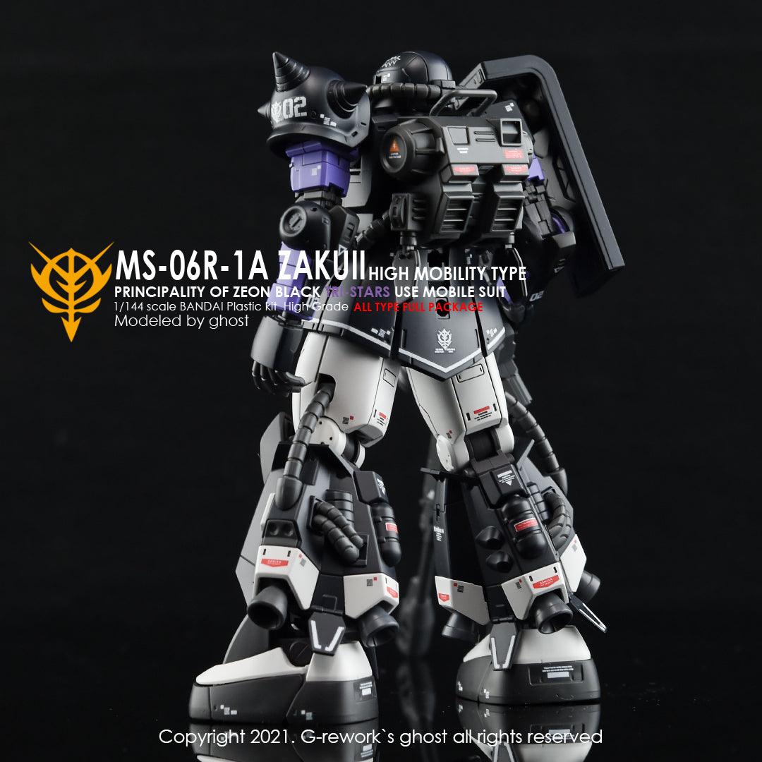 [HG] ORIGIN MS-06R-1A ZAKU II ( BLACK TRI-STARS FULL SET) - Trinity Hobby