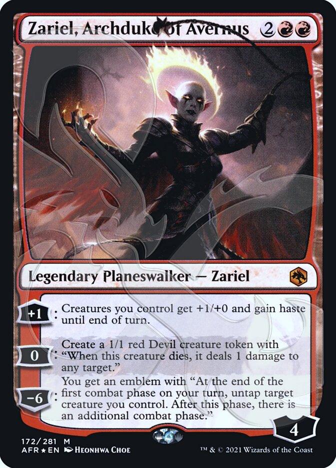 Zariel, Archduke of Avernus (Ampersand Promo) [Dungeons & Dragons: Adventures in the Forgotten Realms Promos] - Trinity Hobby