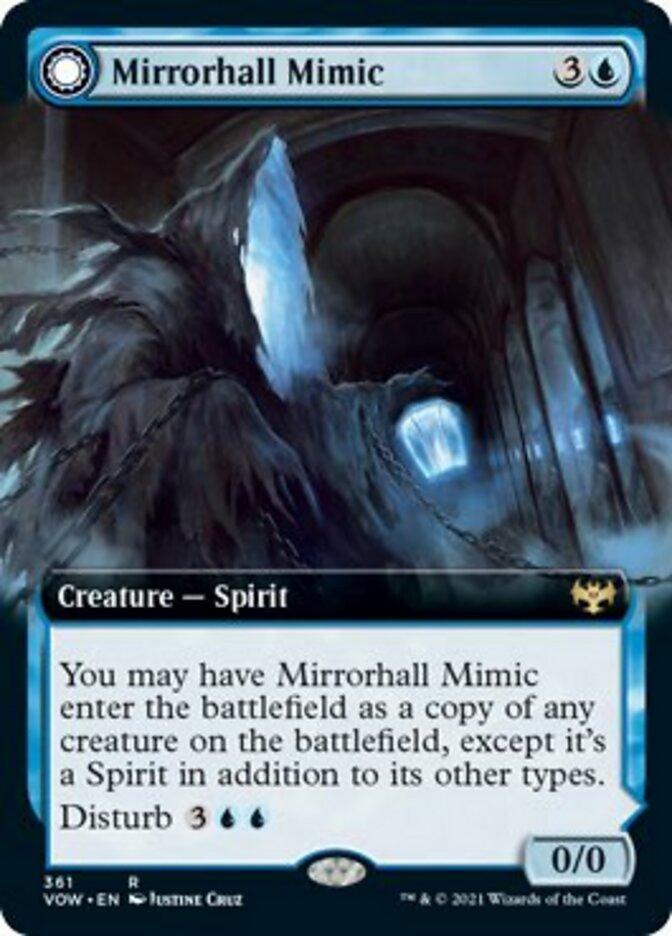 Mirrorhall Mimic // Ghastly Mimicry (Extended Art) [Innistrad: Crimson Vow] - Trinity Hobby