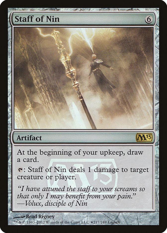 Staff of Nin [Magic 2013 Prerelease Promos] - Trinity Hobby