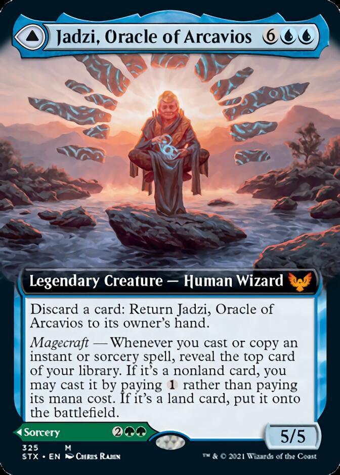 Jadzi, Oracle of Arcavios // Journey to the Oracle (Extended Art) [Strixhaven: School of Mages] - Trinity Hobby