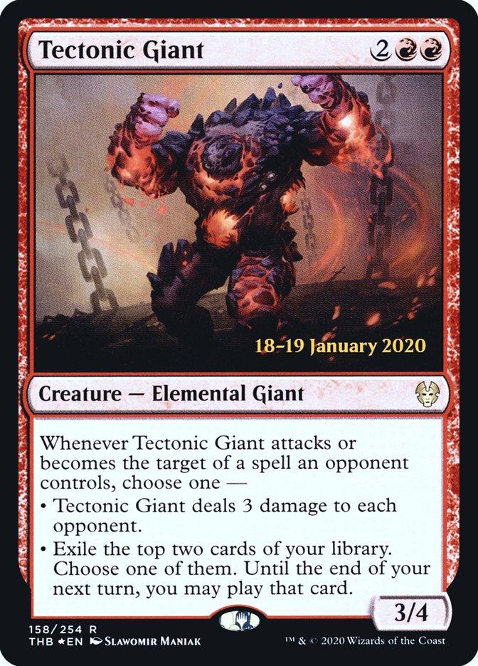 Tectonic Giant [Theros Beyond Death Prerelease Promos] - Trinity Hobby