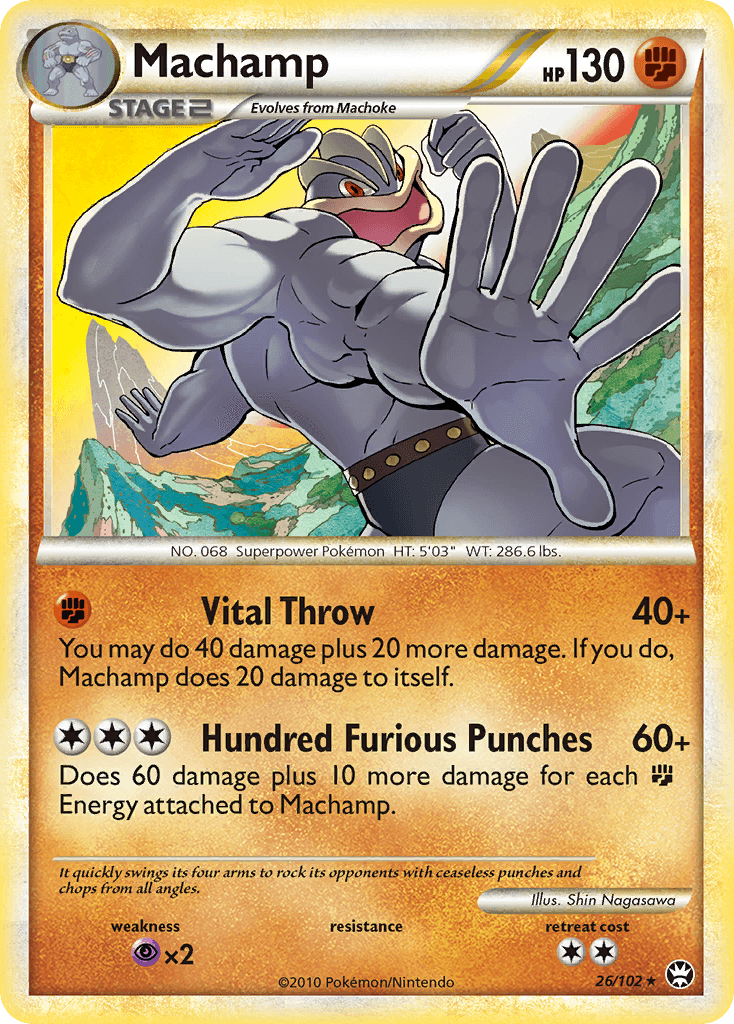 Machamp (26/102) [HeartGold & SoulSilver: Triumphant] - Trinity Hobby