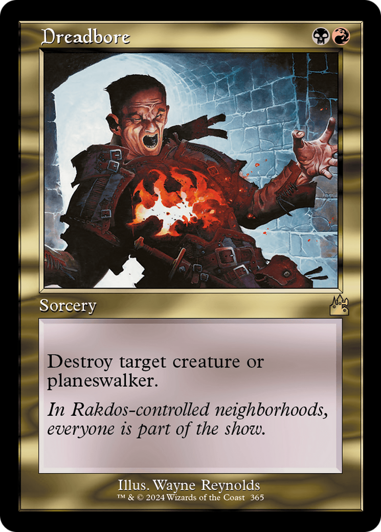 Dreadbore (Retro Frame) [Ravnica Remastered] - Trinity Hobby
