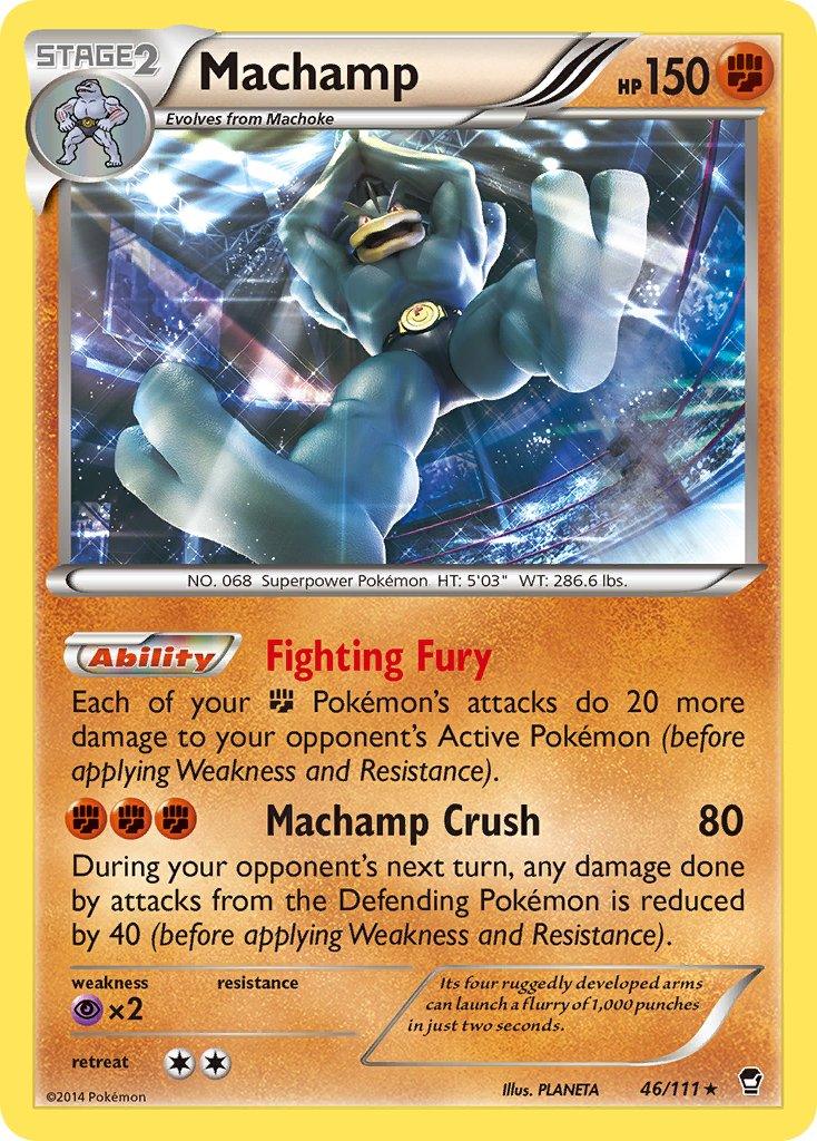 Machamp (46/111) (Cosmos Holo) (Blister Exclusive) [XY: Furious Fists] - Trinity Hobby