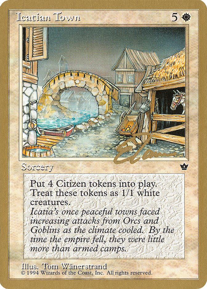 Icatian Town (Eric Tam) [Pro Tour Collector Set] - Trinity Hobby