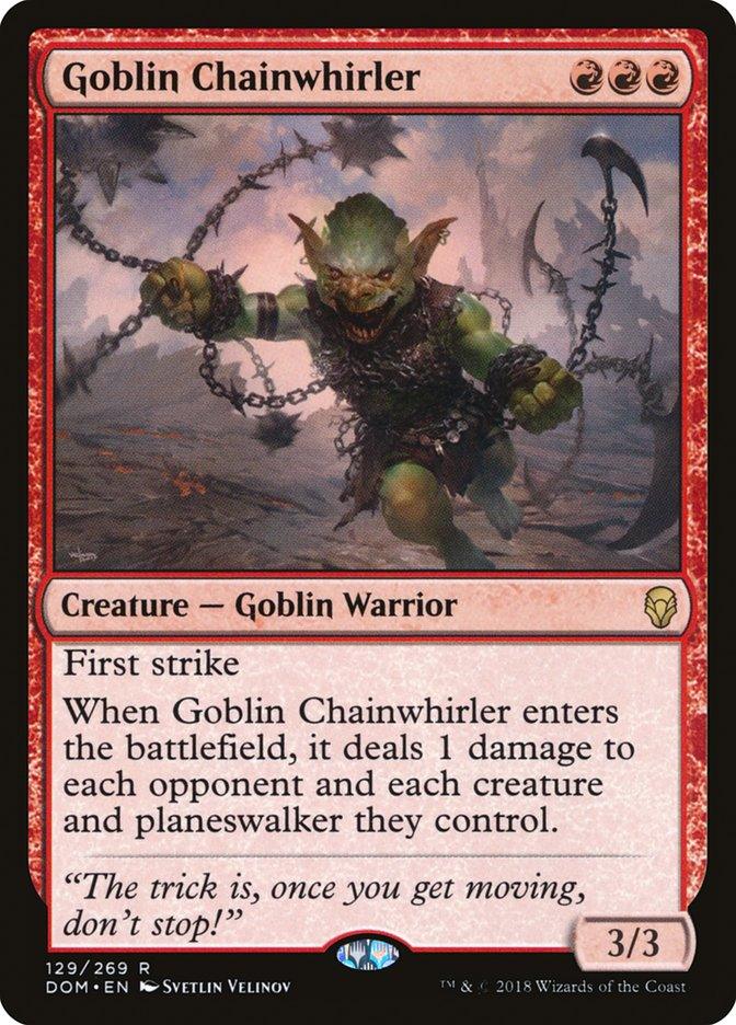 Goblin Chainwhirler [Dominaria] - Trinity Hobby