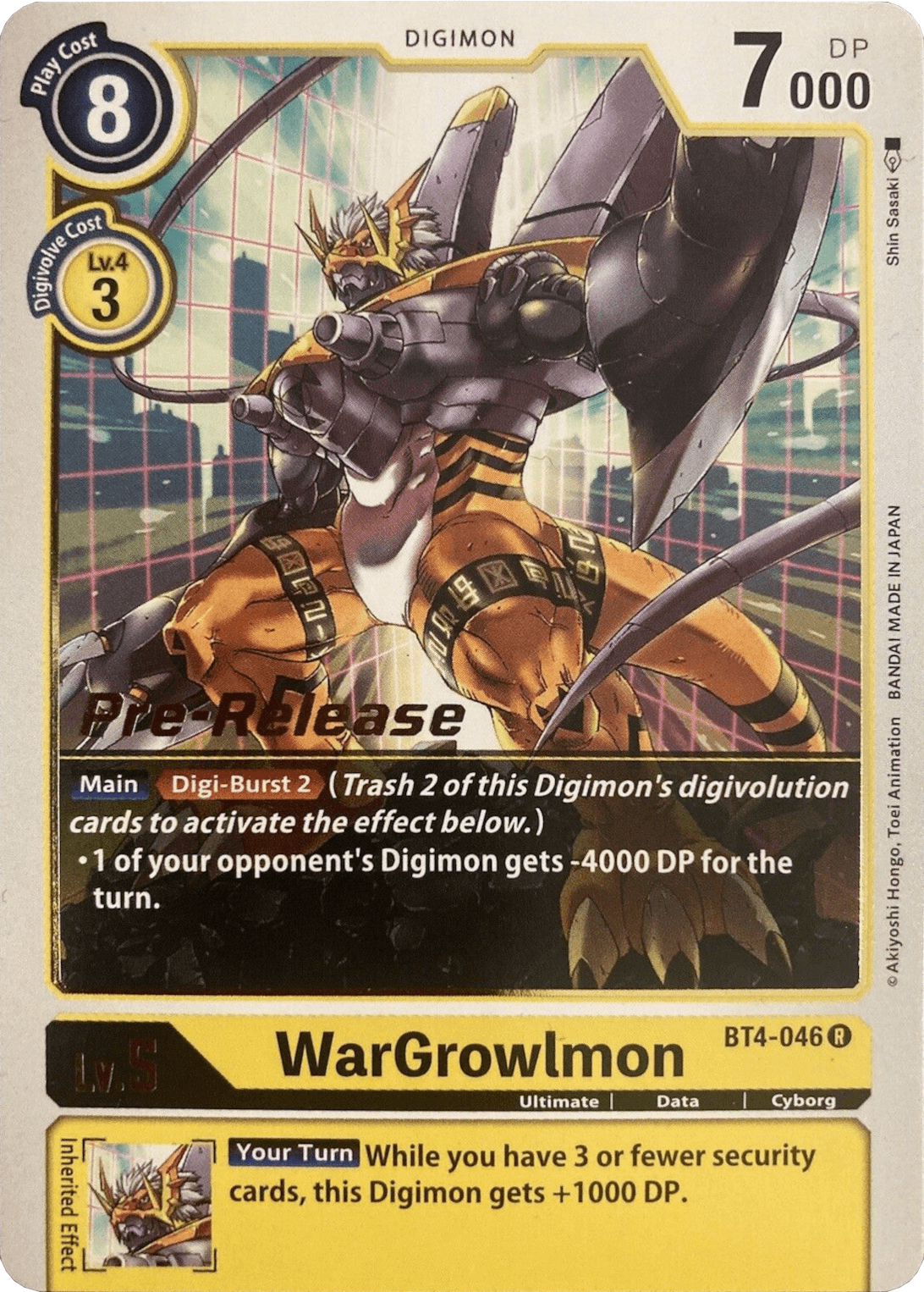 WarGrowlmon [BT4-046] [Great Legend Pre-Release Promos] - Trinity Hobby