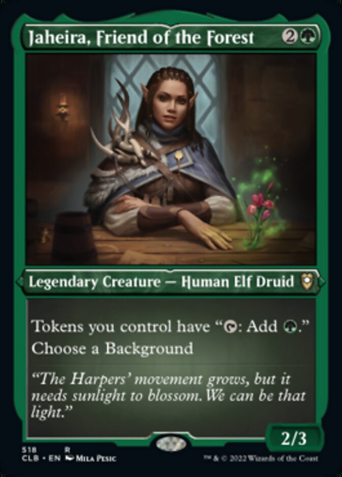 Jaheira, Friend of the Forest (Foil Etched) [Commander Legends: Battle for Baldur's Gate] - Trinity Hobby